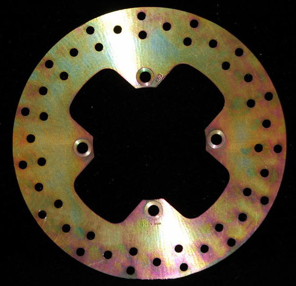 Round Hpsr Solid Brake Rotor Gold, Stainless Steel, 1, nordicamoto.ro