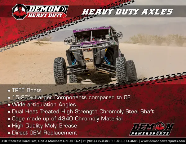 Complete Heavy Duty Axle Kit Black-0