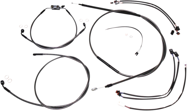 Black Pearl Designer Handlebar Installation Kit Black, 1, nordicamoto.ro