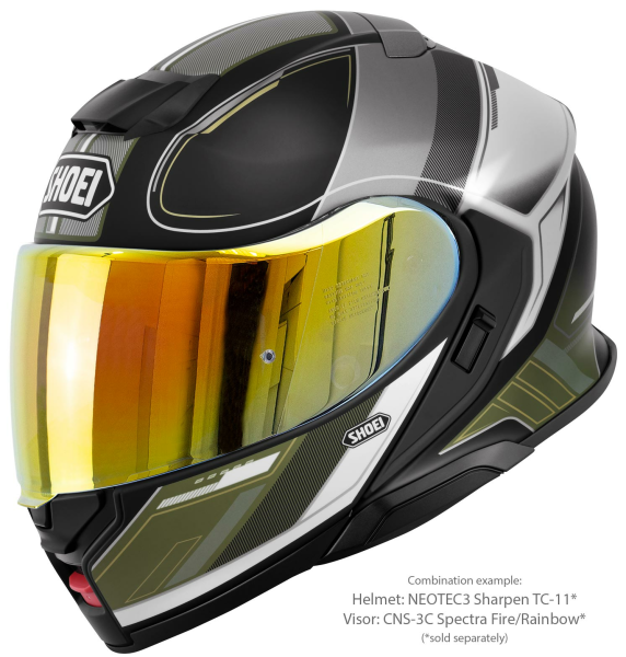 Casca Flip-up SHOEI NEOTEC3 SHARPEN TC-11 Negru/Alb/Verde Mat XXL-4