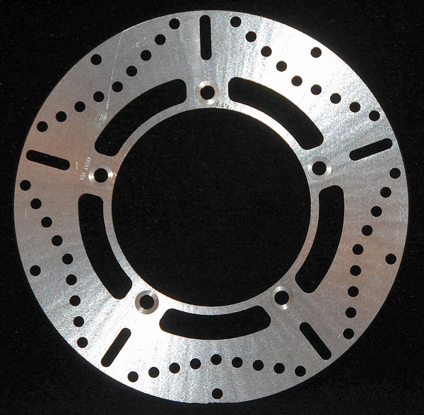 Round Hpsr Solid Brake Rotor Silver, Stainless Steel, 1, nordicamoto.ro