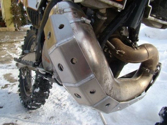 Scut motor cu protectie rezonator OUTSIDER pentru KTM EXC 250-300 07-15-0