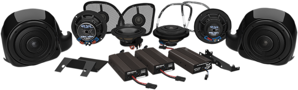 900 Watt 6-speaker Complete Amplified Kit Black, 1, nordicamoto.ro