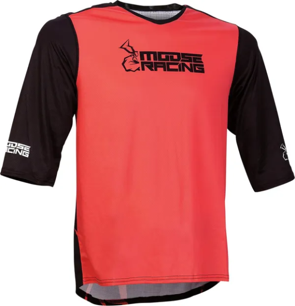 Tricou Moose Racing MTB 3/4 Red/Black-2