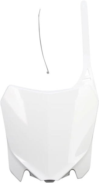 Replacement Front Number Plate White-0