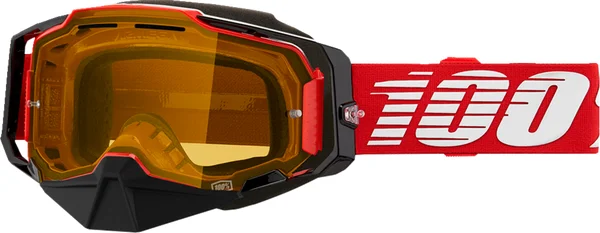 100% Armega Snow Goggle Red, 1, nordicamoto.ro