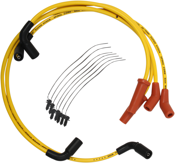8 Mm Spark Plug Wire Yellow, 1, nordicamoto.ro