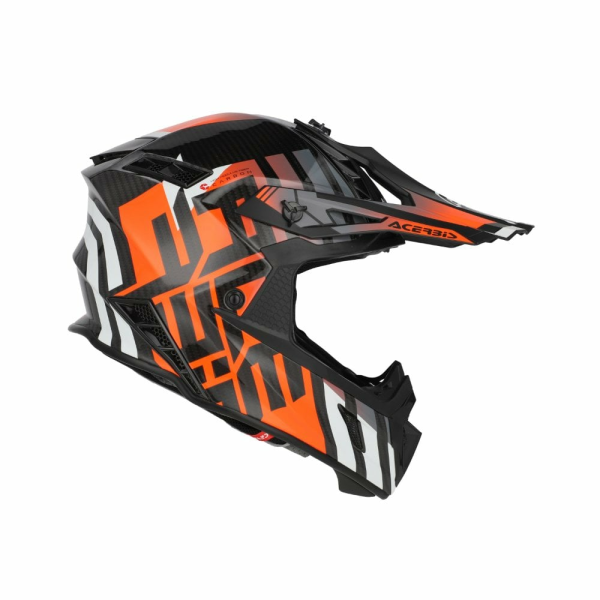 Casca Acerbis Steel Carbon 22.06 Black/Orange-10