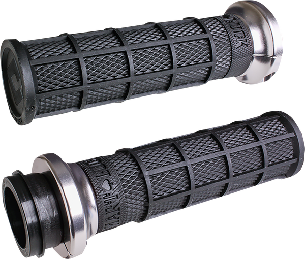 Harley Hart-luck Signature V-twin Lock-on Grips Black-0