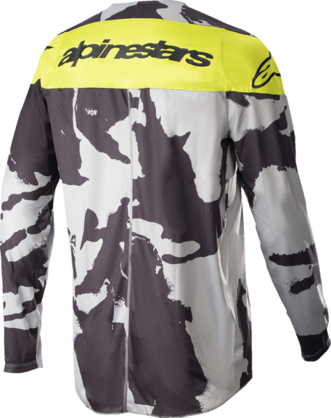 Tricou Copii Alpinestars Racer Tactical Camo Grey/Yellow-1