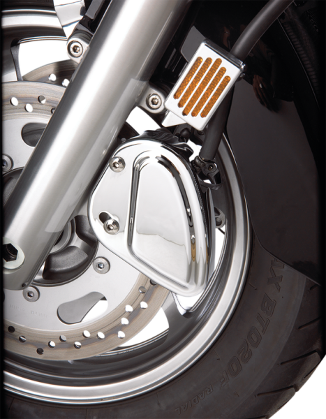 Stepped Front Caliper Cover Silver, 1, nordicamoto.ro