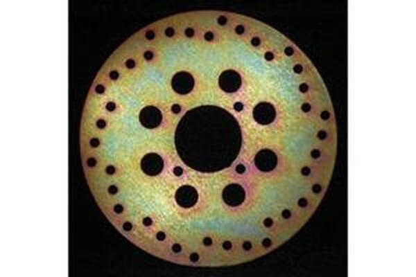 Round D-series Fixed Offroad Brake Rotor Gold, Polished Steel, Zinc, 1, nordicamoto.ro