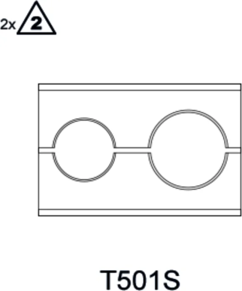 Tube clamp inner/outer pipe