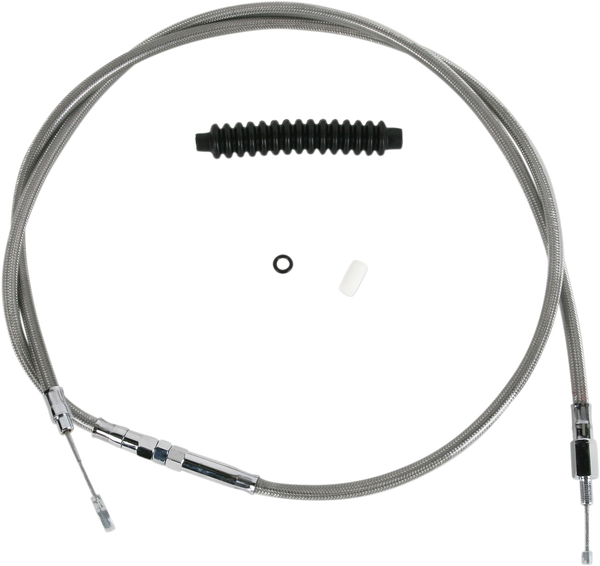 High-efficiency Braided Stainless Steel Clutch Cable Silver +102 mm (4''), 1, nordicamoto.ro