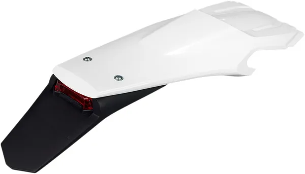 Enduro Rear Fender Black, White