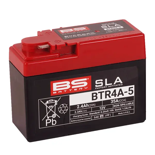 BS BATTERY Maintenance-free Battery Black -1
