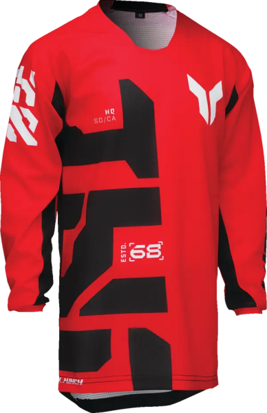 Tricou Enduro Copii Thor Launchmode Forge Red-2