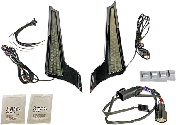 Dual Color Fascia Led Panel Lights Amber, Red, 1, nordicamoto.ro