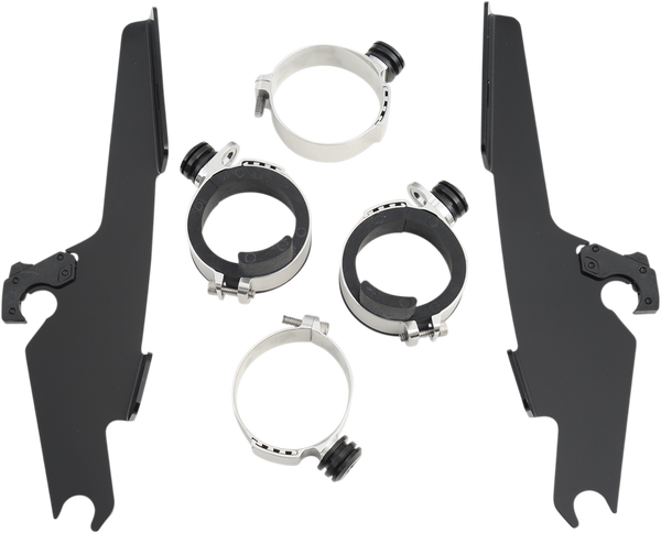 Fats/slim Windshield Trigger-lock Complete Mount Kit Black, 1, nordicamoto.ro