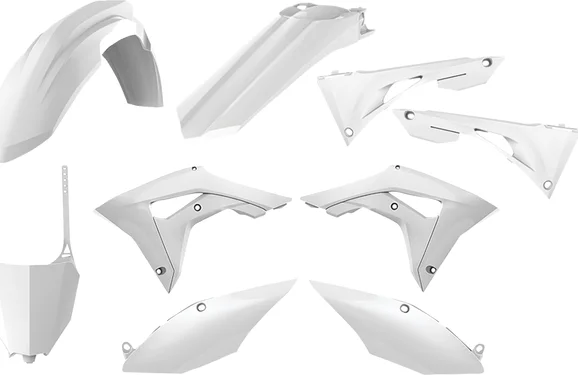 Set de carenaje pentru Honda, alb, 1, nordicamoto.ro