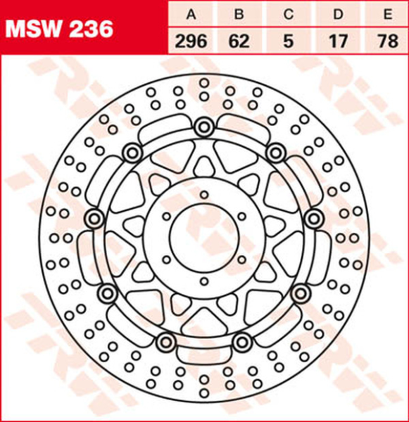 Round Floating Brake Rotor, 1, nordicamoto.ro