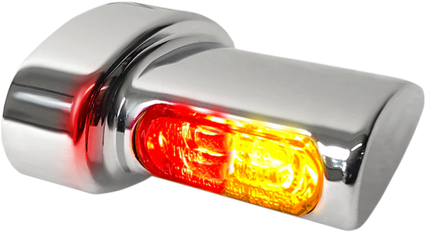 Winglets Micro Fender Flasher 3in1 Chrome, 1, nordicamoto.ro
