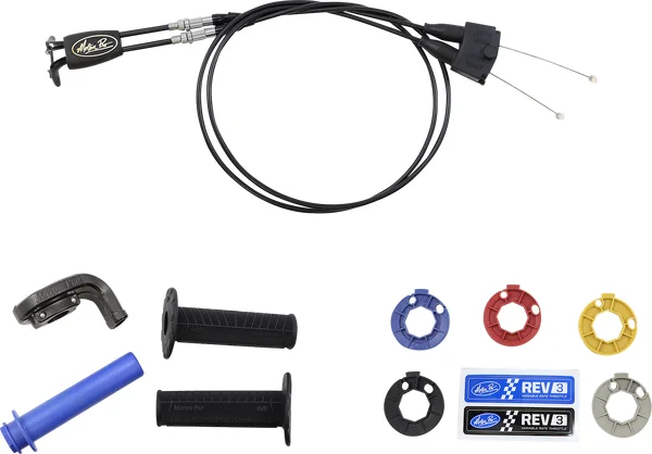 Kit de accelerație cu viteză variabilă Rev3, negru, 2, nordicamoto.ro