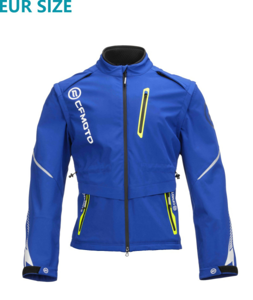 SET ECHIPAMENT MOTO CFMOTO RALLY TEXTIL – JACHETĂ + PANTALONI, ALBASTRU / GALBEN, 17, nordicamoto.ro