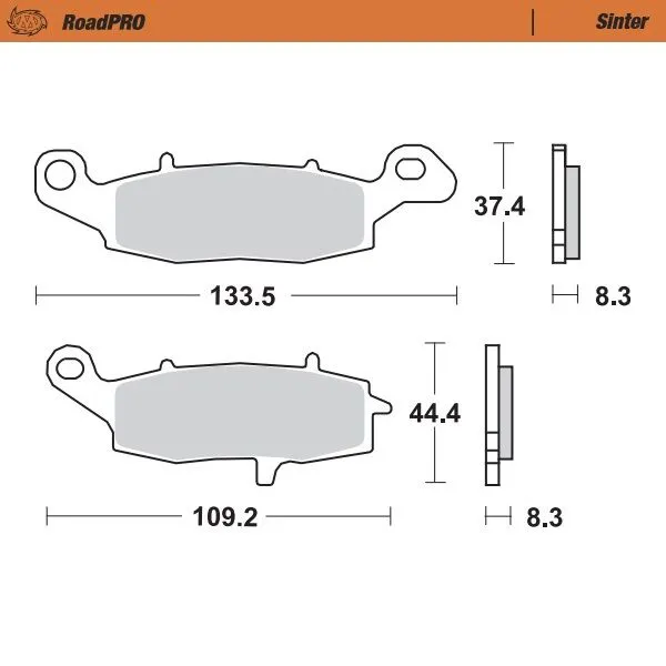 Roadpro Sinder Brake Pad Front-0
