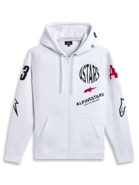 Alpinestars Variegate Zip Hoodie White -1