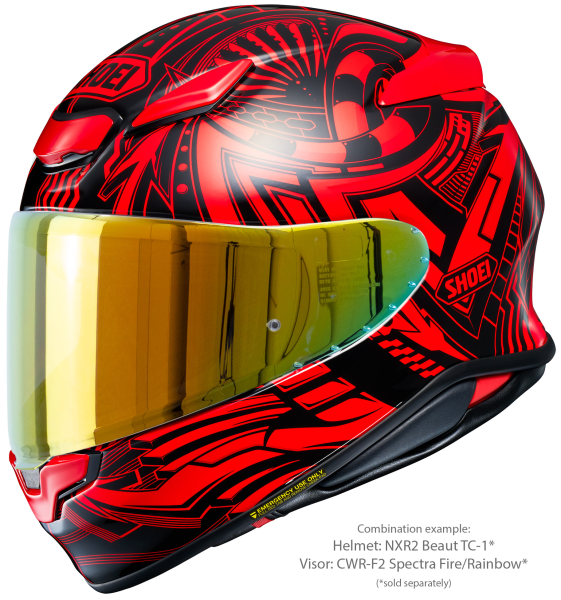 Casca integrala SHOEI NXR2 BEAUT TC-1 Negru/Rosu/Alb XXL-3