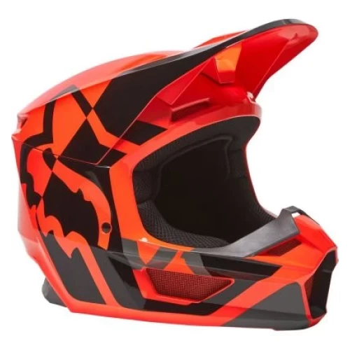 Casca Fox V1 Lux ECE Portocaliu Fluo XXL, 2, nordicamoto.ro