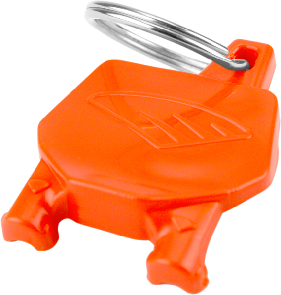 Number Plate Key-ring Orange-0