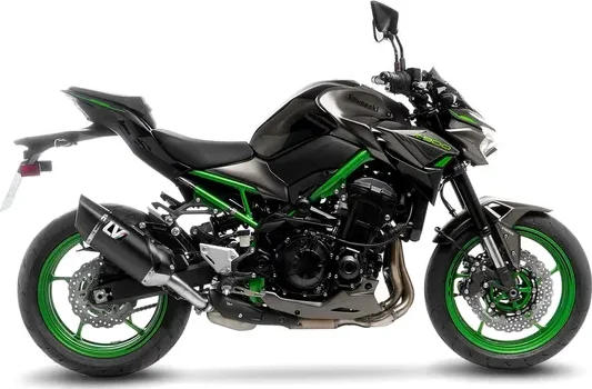 Tobă de eșapament LeoVince LV-14 R Black Edition Slip-On pentru Kawasaki Z900, 5, nordicamoto.ro
