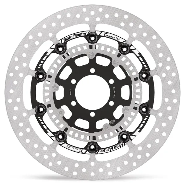 Halo Series Floating Rotor Black, Silver, Stainless Steel-1