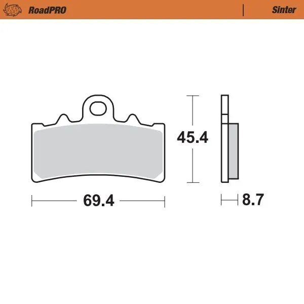 Roadpro Sinder Brake Pad Front-0