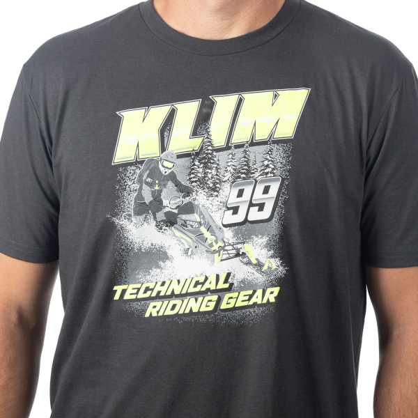 Tricou Klim Speedway Tri-blend Black - Knockout Pink-3