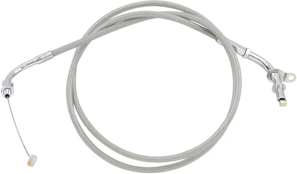 Armor Coat Stainless Steel Throttle/idle Cable For Cruisers Silver