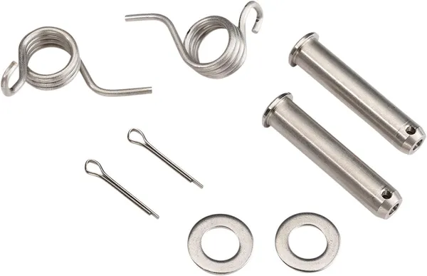MOOSE RACING Footpeg Pin And Spring Silver -0