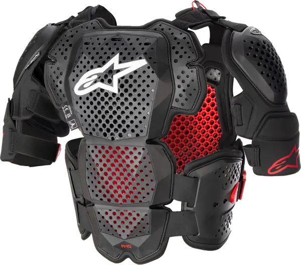 Armura Alpinestars A-10 Roost Guard V2 Black/Red-2