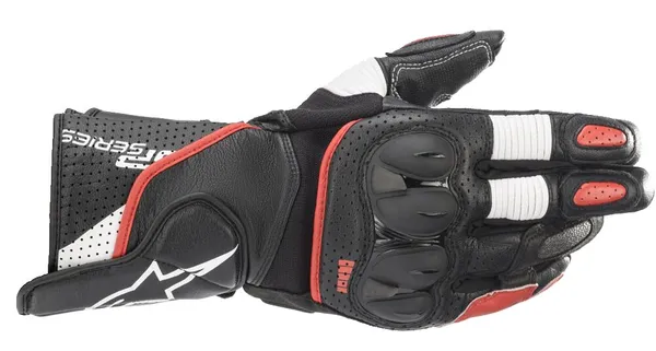 Manusi Piele Alpinestars Negru/Alb/Red-0
