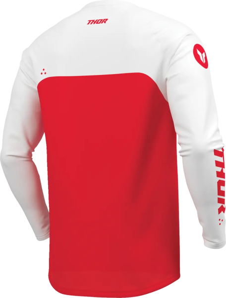 Youth Ridemode Menace Jersey Red, White S, 5, nordicamoto.ro