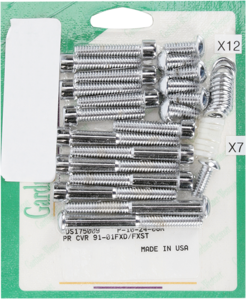 Primary Bolt Kit Chrome, 1, nordicamoto.ro