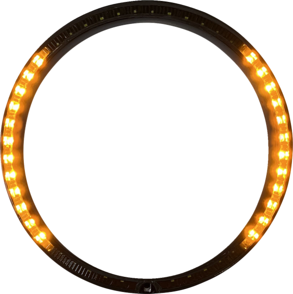 Probeam® Turn Signal Ring Trim Amber, White, 3, nordicamoto.ro