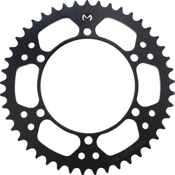 MOOSE RACING Steel Rear Sprocket Black, Zinc Plated 