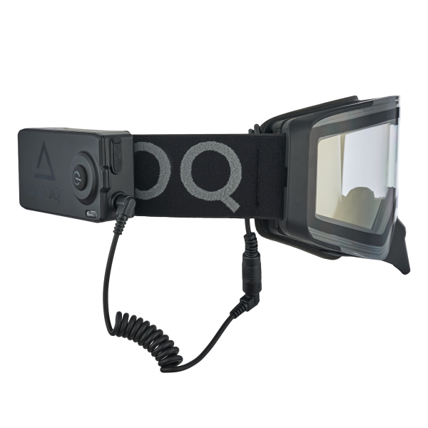 AMOQ Burner goggles Magnetic Dual Lens HEATED, clear-2