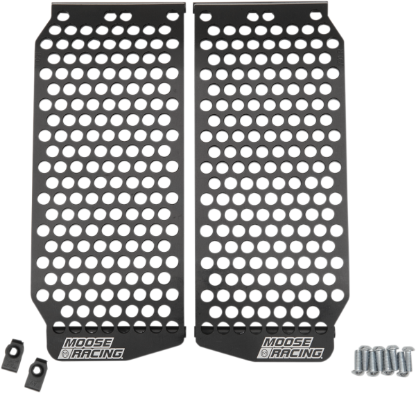 MOOSE RACING Protecții pentru radiator, negru, 1, nordicamoto.ro
