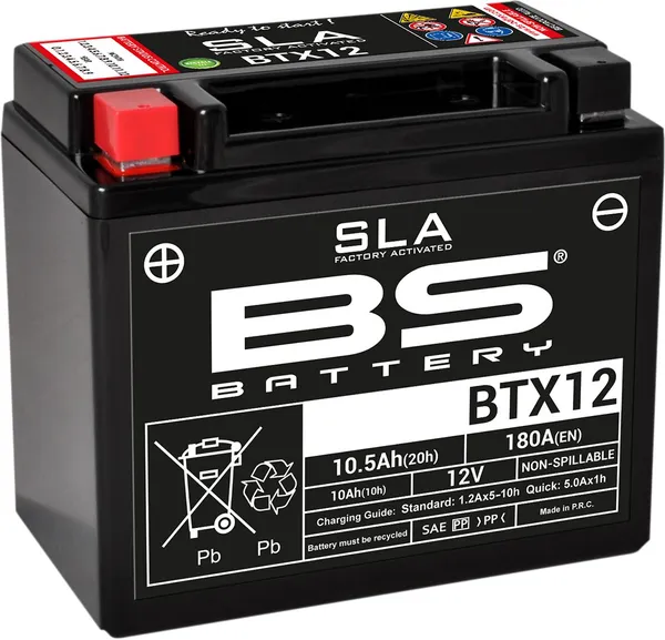 Sla Factory- Activated Agm Maintenance-free Battery Black-2