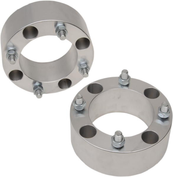 Wheel Spacers With Studs Silver 