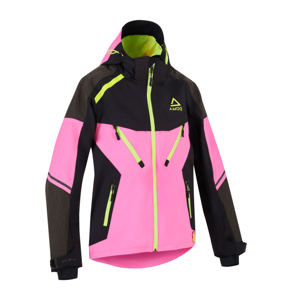 AMOQ Orbit W's Jacket Pink/Black/HiVis S, 1, nordicamoto.ro